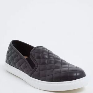 Torrid Black Quilted Slip-On Sneakers
